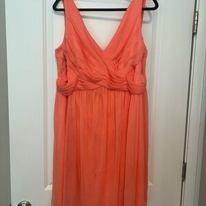 David’s Bridal Coral Dress Size 20